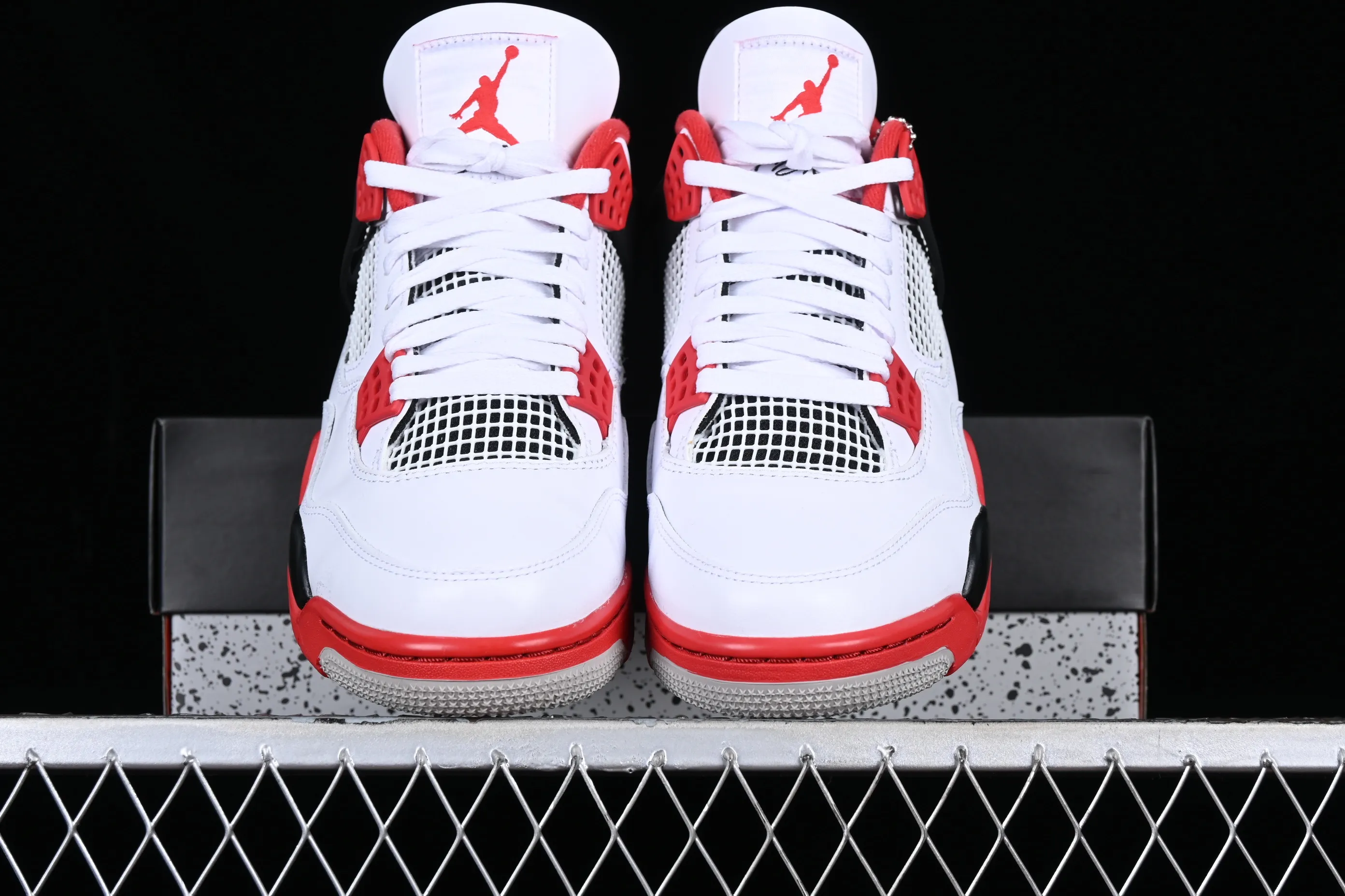 All categories Air Jordan Jordan series basketball shoes Air Jordan 4 LJR version Air Jordan 4 Retro "Fire Red" AJ4 Joe 4 white red flame red basketball shoes DC7770-160